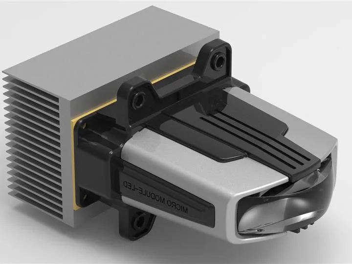 LSR lens for automobile and motorcycle headlight modules