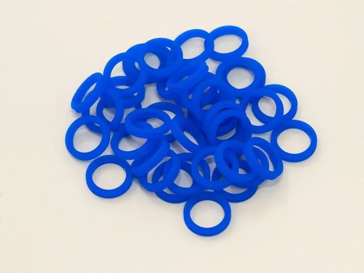 Blue LSR O-rings for faucets and water systems