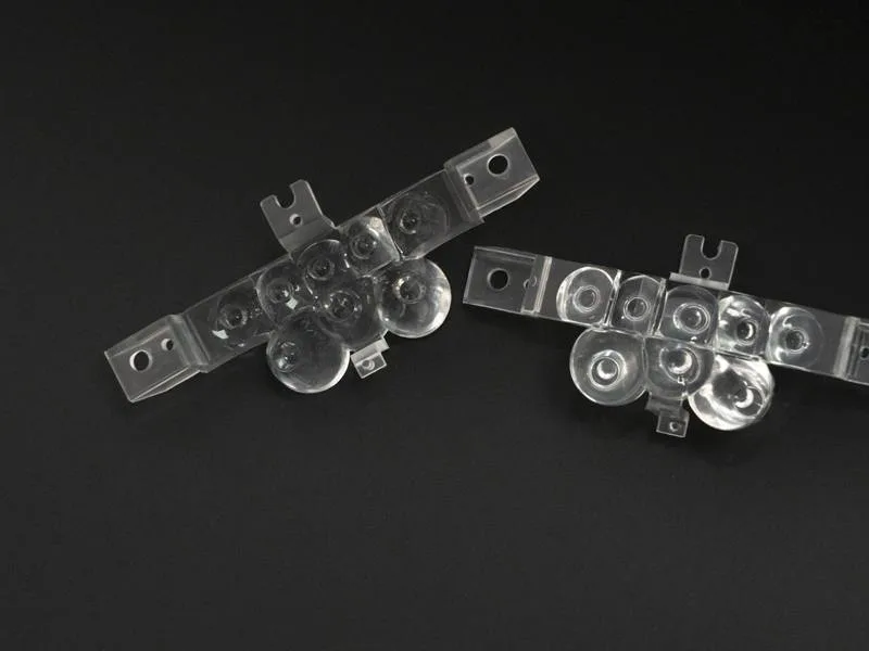 Pair of clear LSR inner lenses for automotive headlamps